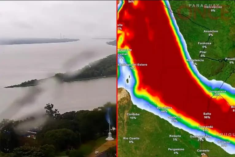 Alerta por tormentas en Entre Ríos: prevén hasta 100 milímetros y luego llegará aire frío - imagen de origen