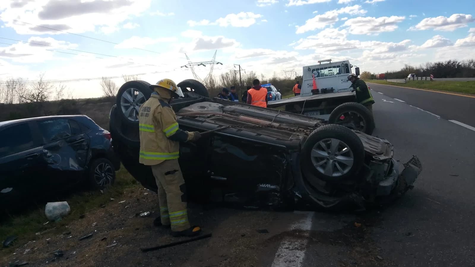 Cuatro vecinos de Gualeguaychú estuvieron involucrados en un violento choque en la Autovía 12 - imagen de origen