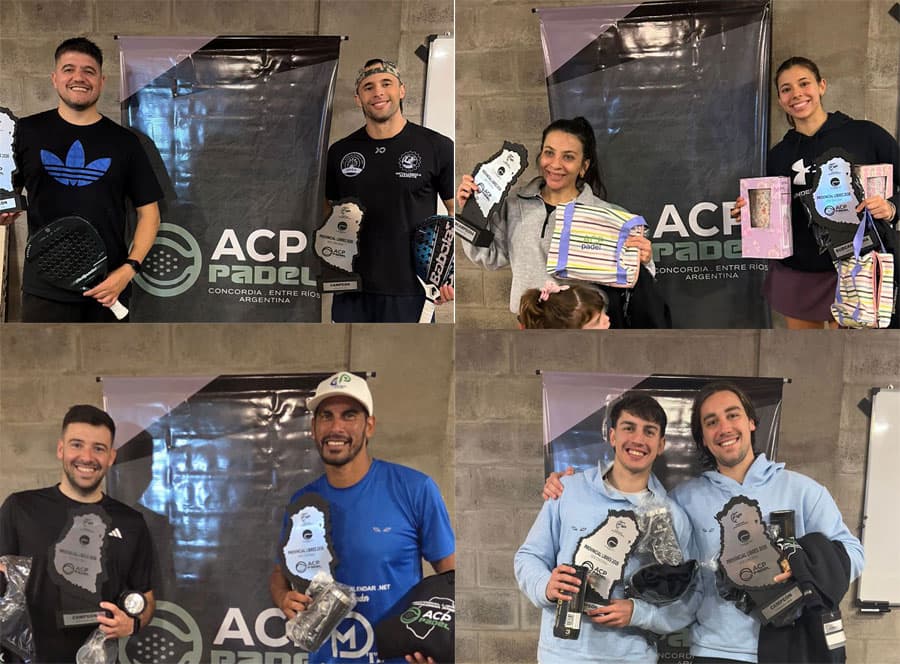 Cuatro títulos para APCER en el 2° Provincial de Pádel - imagen de origen