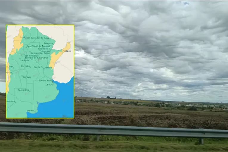 Se mantiene un alerta por tormentas en cinco departamentos de Entre Ríos: cuándo llegarían las lluvias a Paraná - imagen de origen