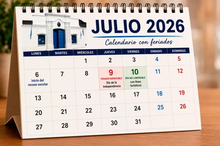 Julio llega con un feriado XL y el inicio de las vacaciones de invierno - imagen de origen
