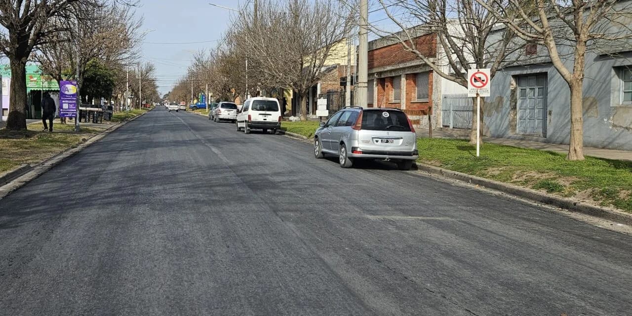 Quedó habilitado el acceso norte de Crespo tras la repavimentación de calle 9 de Julio - imagen de origen