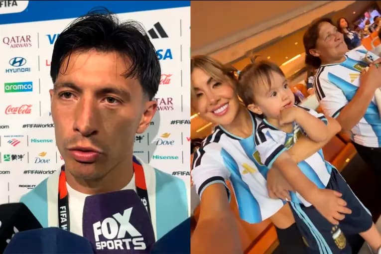 La emoción del reencuentro de Lisandro Martínez con su madre tras el triunfo argentino - imagen de origen