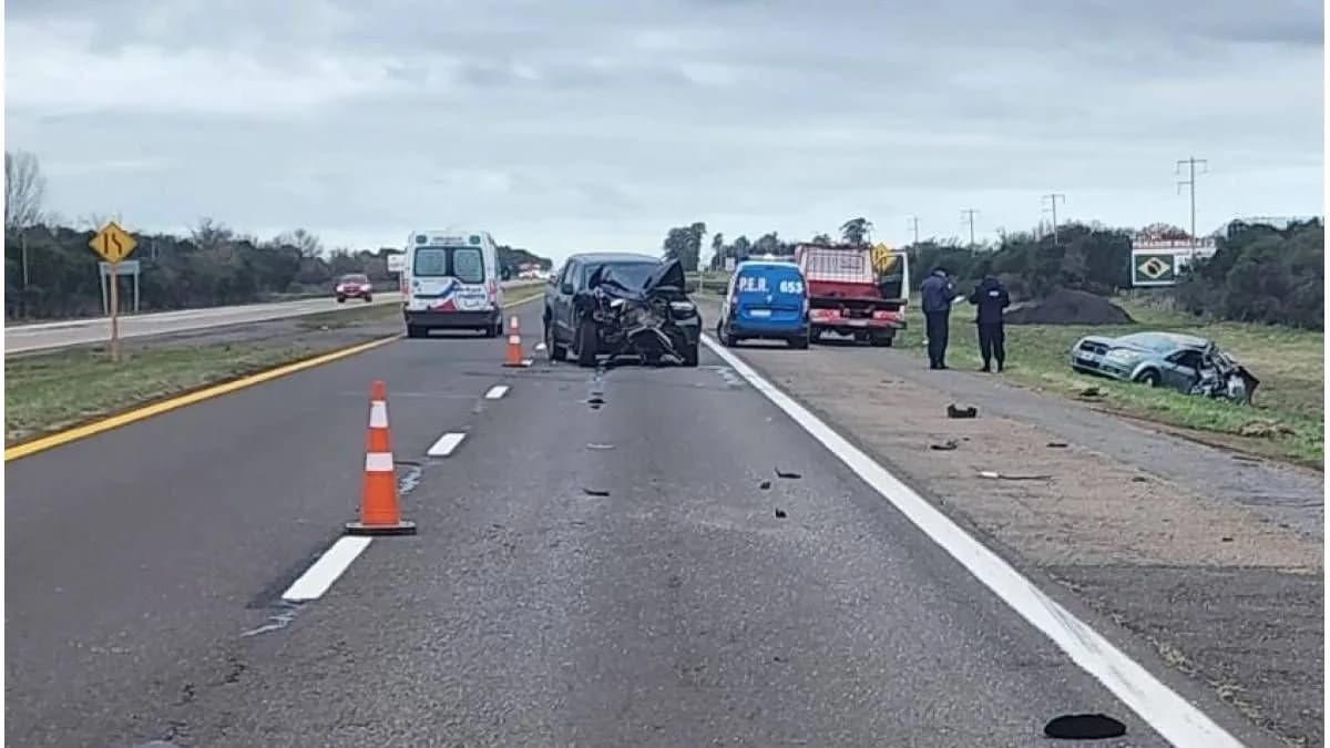 Choque trágico en ruta 14: falleció un remisero de Gualeguaychú y hay varios heridos - imagen de origen