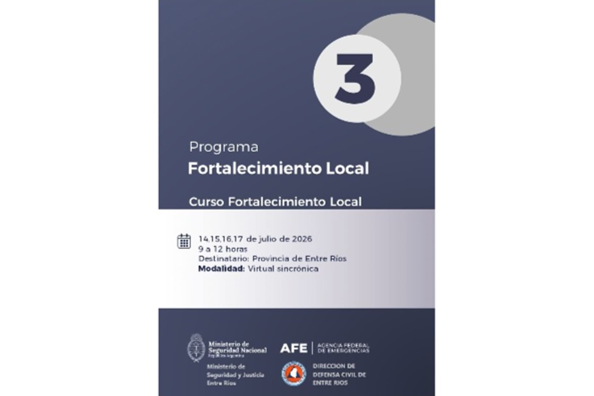 Curso para preprar a la comunidad ante eventos ligados a El Niño - imagen de origen