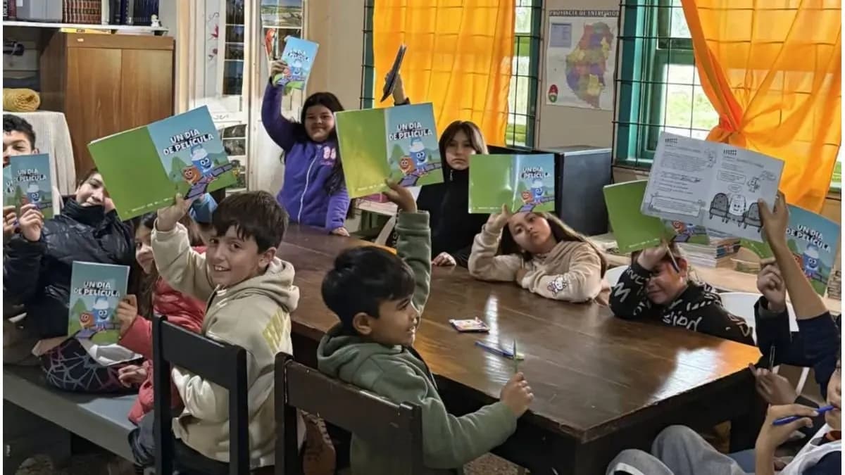 Un Día de Película llevó el cine y la creatividad a una escuela rural de La Paz - imagen de origen