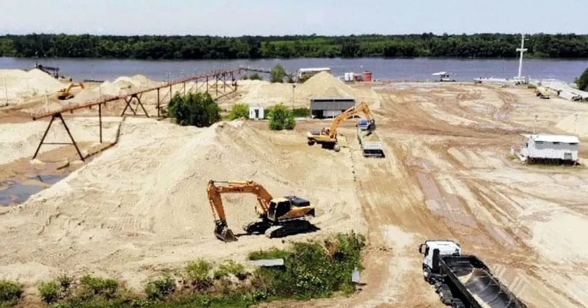 Efecto Vaca Muerta: la producción arenera de Entre Ríos creció 75% y duplicó la recaudación minera - imagen de origen