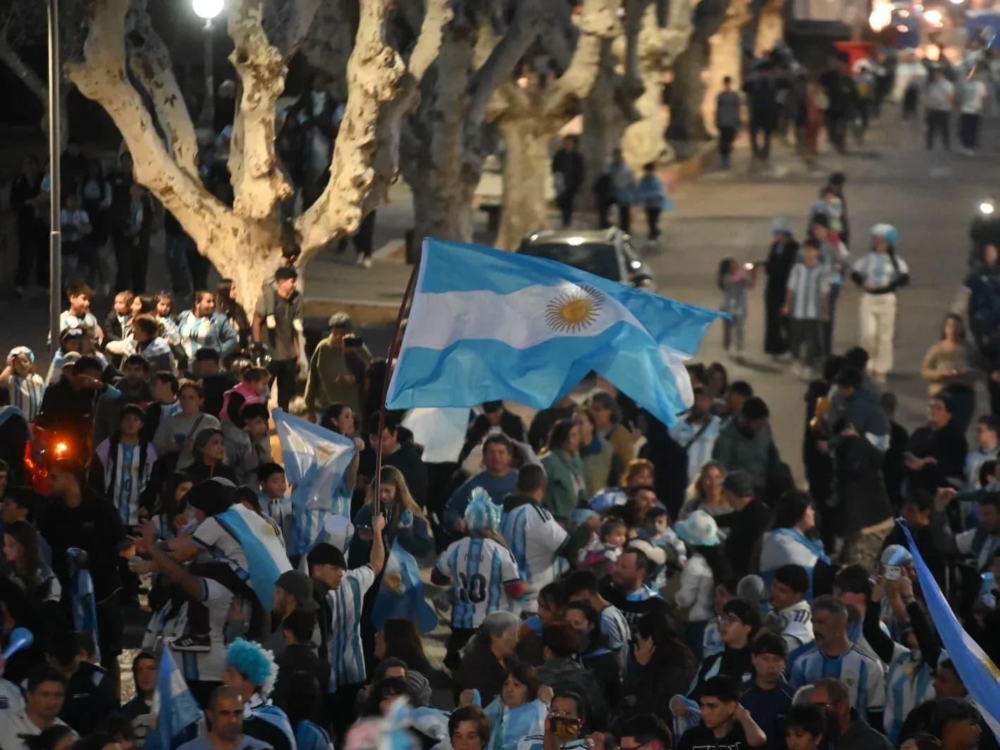 Locura total por la Selección en el centro y la Costanera: Gualeguaychú festeja el pase de Argentina a la final - imagen de origen