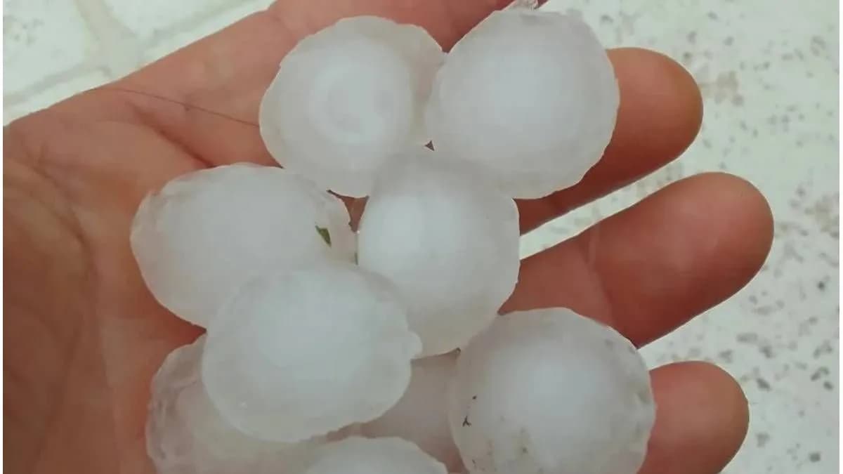 Granizo en Concepción del Uruguay: hubo piedras de gran tamaño - imagen de origen