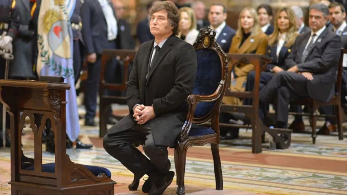 Javier Milei participó del Te Deum patrio escoltado por su nuevo Gabinete - imagen de origen