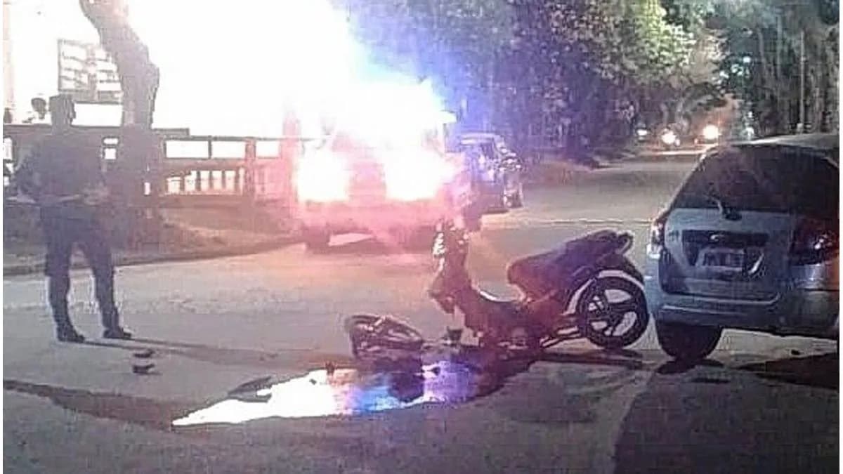 Colón: un motociclista sufrió lesiones graves en un accidente - imagen de origen