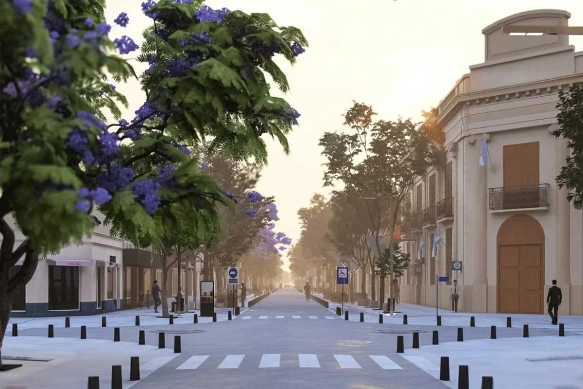 Colón inició la renovación de cinco cuadras de su principal avenida comercial - imagen de origen