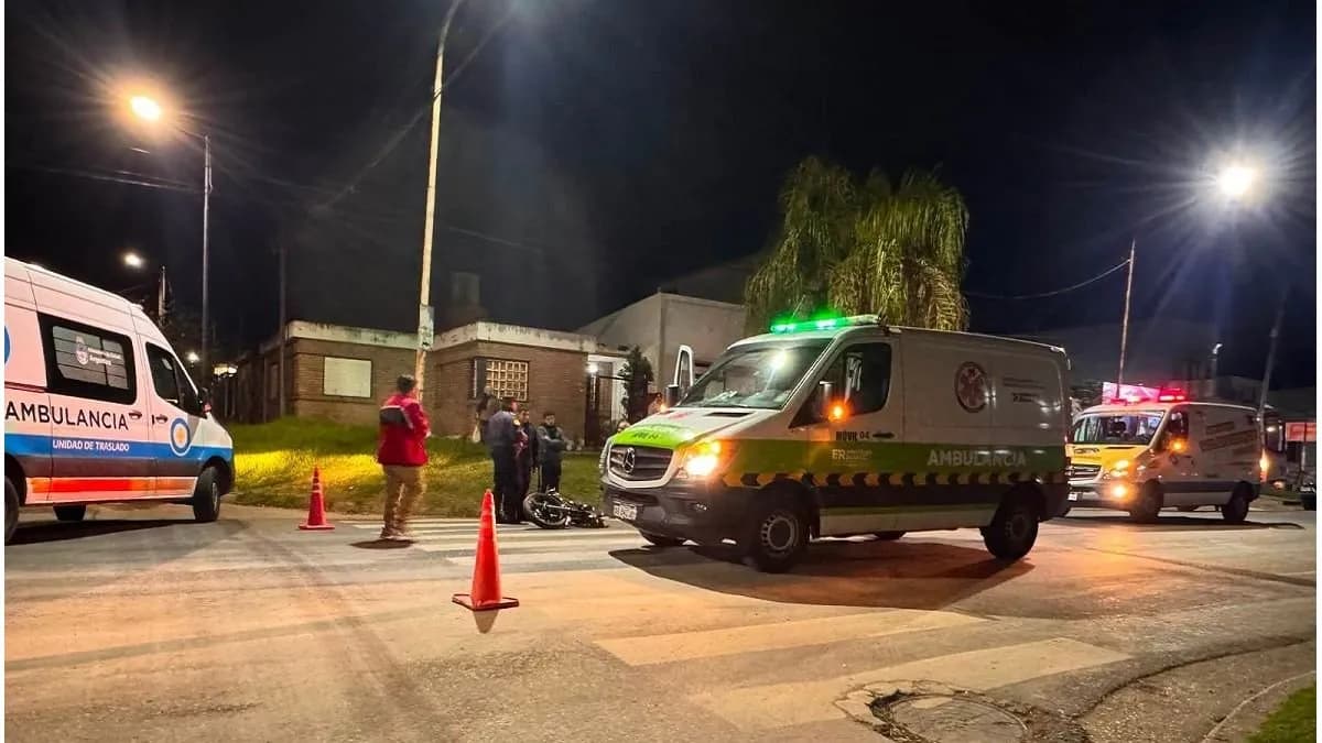 Paraná: accidente de tránsito con lesionados en calle Miguel David - imagen de origen