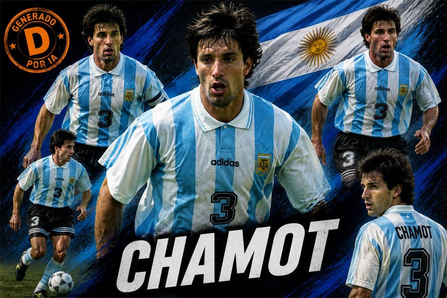 José Chamot, el uruguayense que jugó tres Mundiales y se ganó un lugar entre los grandes defensores argentinos - imagen de origen