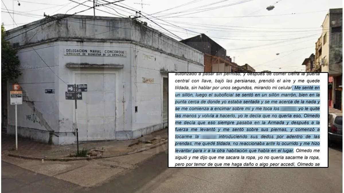 Militar reconoció que intentó violar a una aspirante a la Armada en Entre Ríos: no fue a prisión - imagen de origen