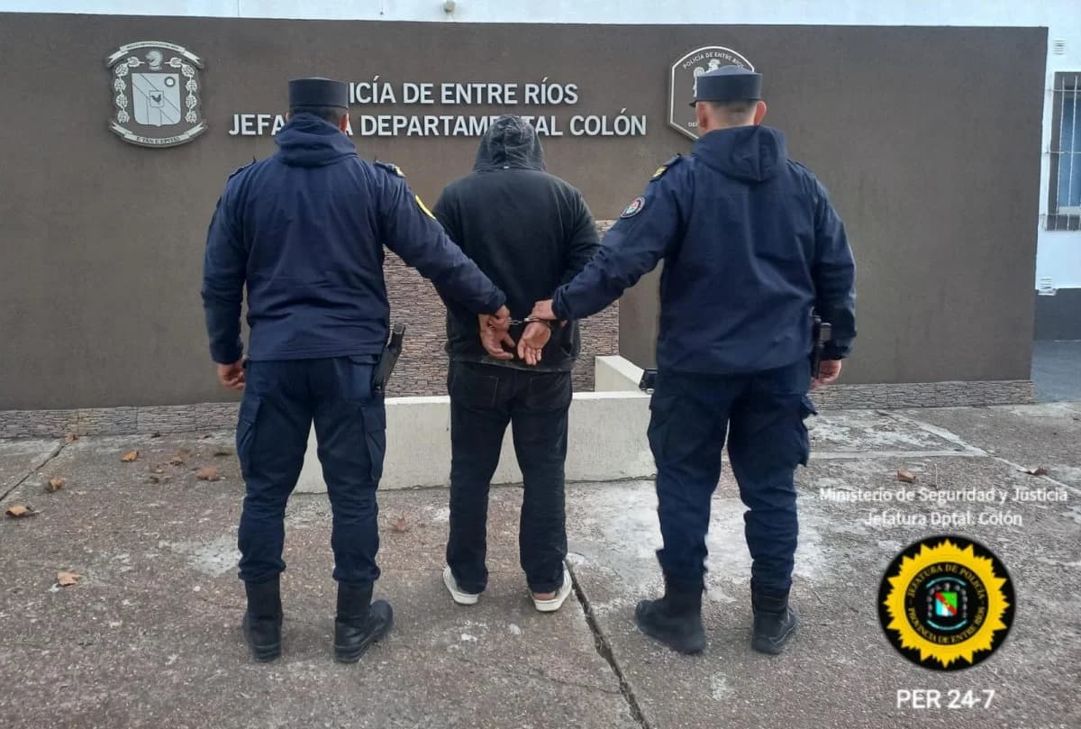 Allanamiento y detencion en Colón por causas de delitos contra la propiedad - imagen de origen