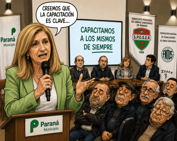Con graves problemas en el servicio de agua, Romero presenta una capacitación para el Sindicato de Obras Sanitarias - imagen de origen