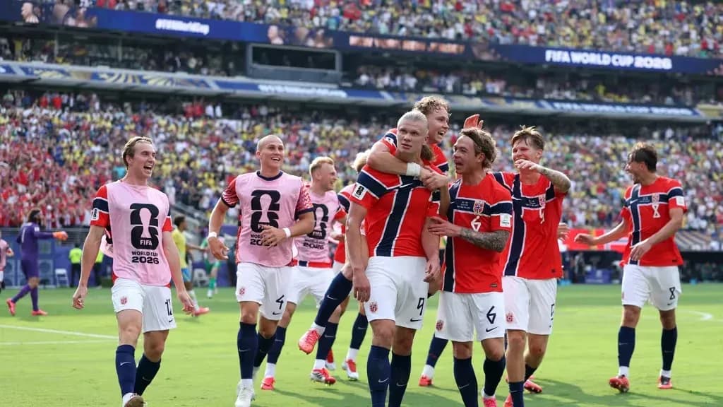 Noruega eliminó a Brasil con un doblete de Haaland y se metió en cuartos de final - imagen de origen