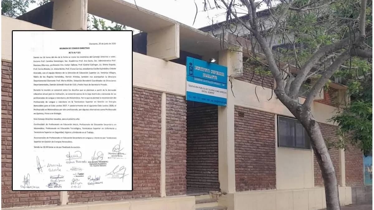 Presentaron un petitorio para frenar el cierre del Profesorado de Lengua en Diamante - imagen de origen
