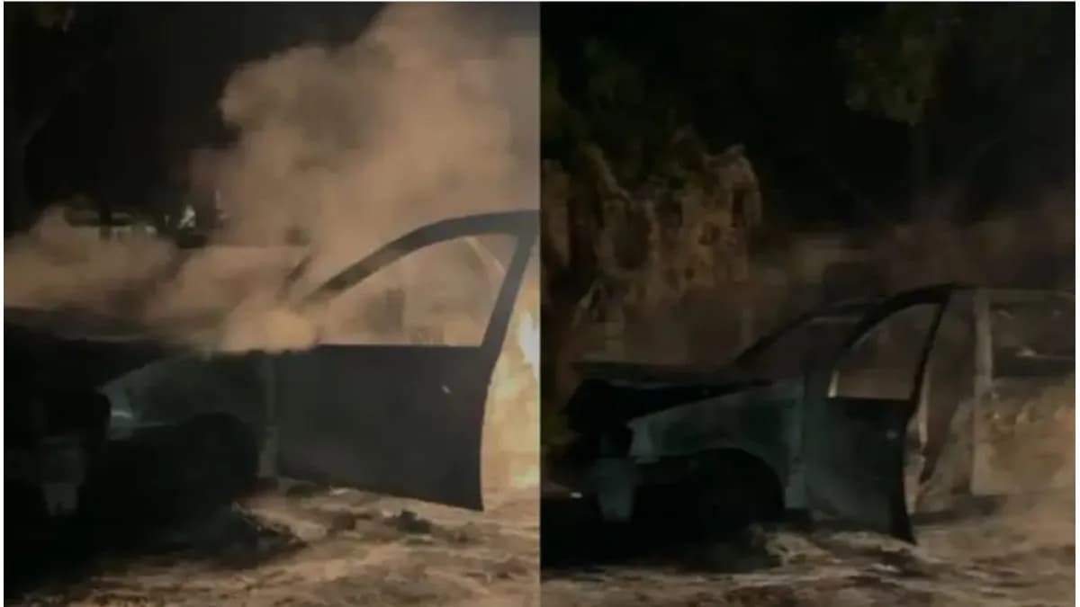Un patrullero se incendió en Colonia Avellaneda - imagen de origen