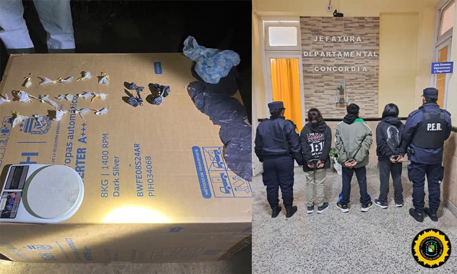 Megaoperativo en Concordia: desbaratan banda familiar en el barrio Villa Busti, tiran abajo un búnker y secuestran 50 dosis de droga - imagen de origen