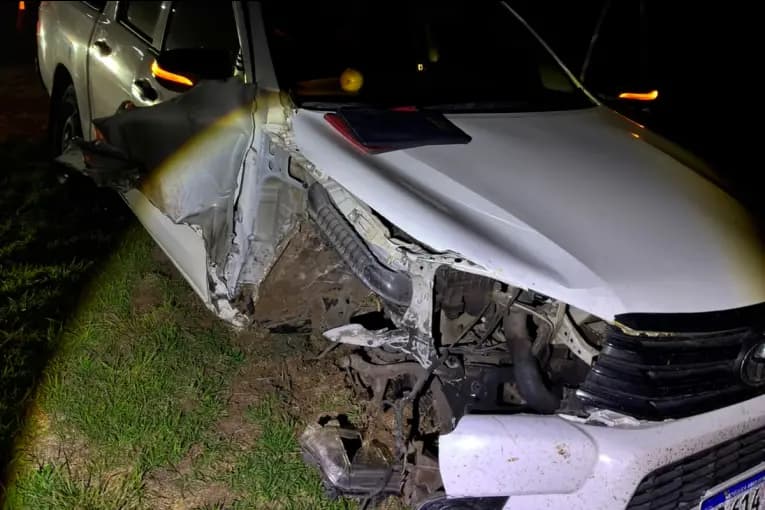 Una camioneta chocó contra un camión en la Ruta 14 - imagen de origen
