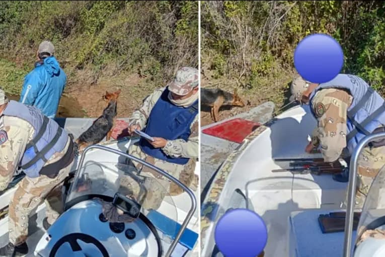 Iban armados y con tres carpinchos muertos: los interceptaron en las islas de Victoria - imagen de origen