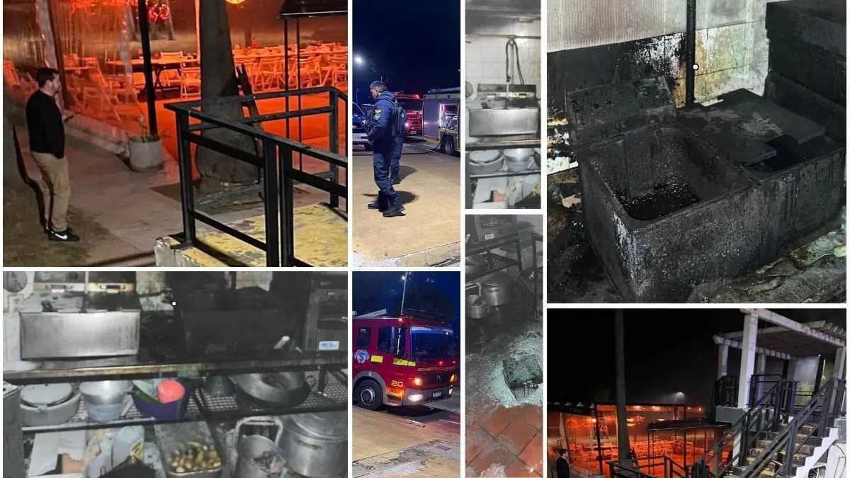 Paraná: hubo un incendio en el bar del balneario municipal - imagen de origen