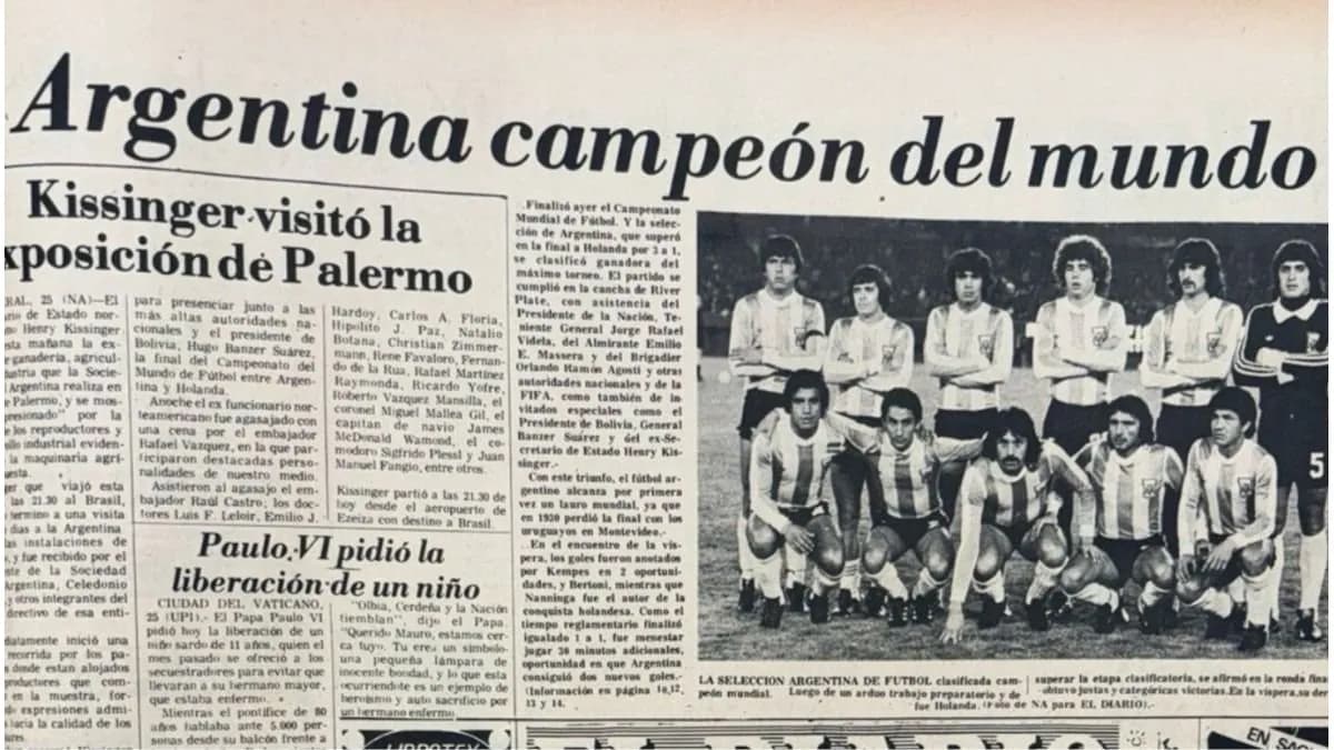 El Archivo General de Entre Ríos inaugura una muestra sobre la historia de Argentina en los Mundiales - imagen de origen