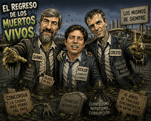 El regreso de los muertos vivos: Kicillof desembarca en Entre Ríos con Giano y Cresto - imagen de origen