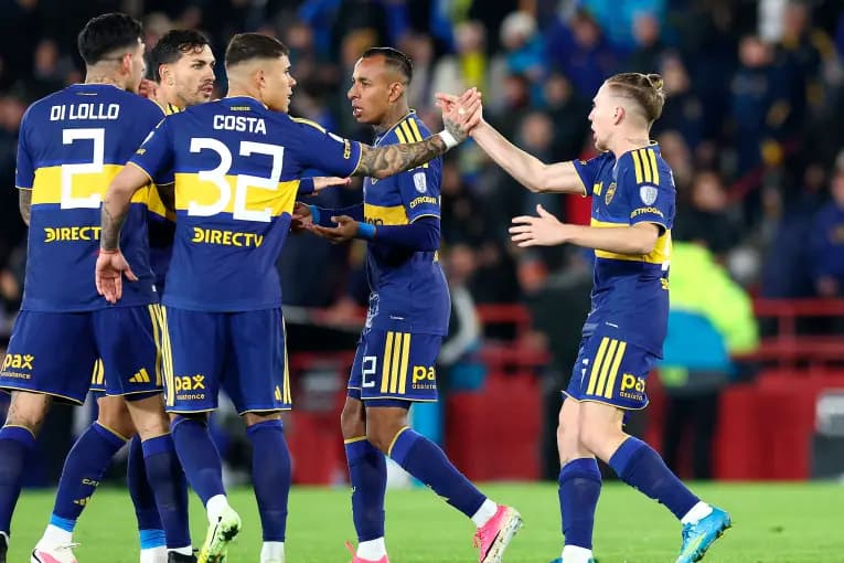 Boca se despertó a tiempo, dio vuelta el partido y goleó a Recoleta por la Sudamericana - imagen de origen
