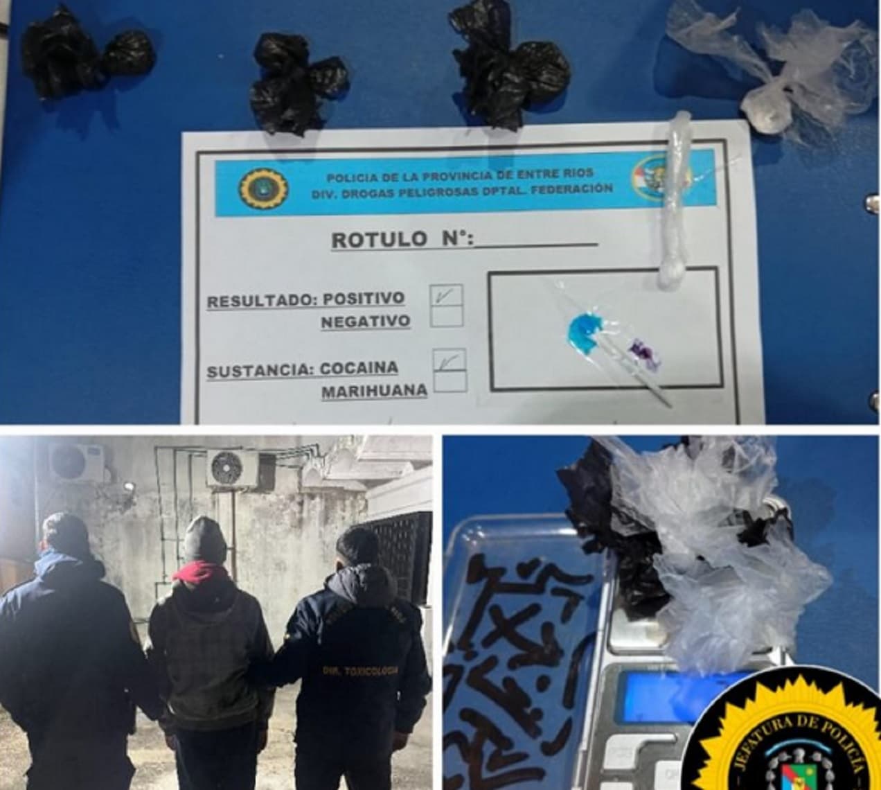 Federación: detuvieron a un hombre que llevaba cocaína y marihuana para comercializar - imagen de origen