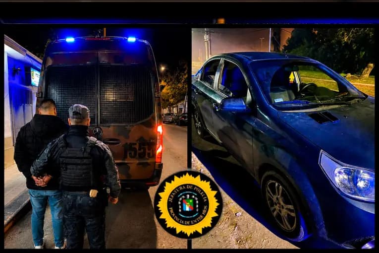 Persecución policial en Paraná terminó con un detenido y secuestro de cocaína y marihuana - imagen de origen
