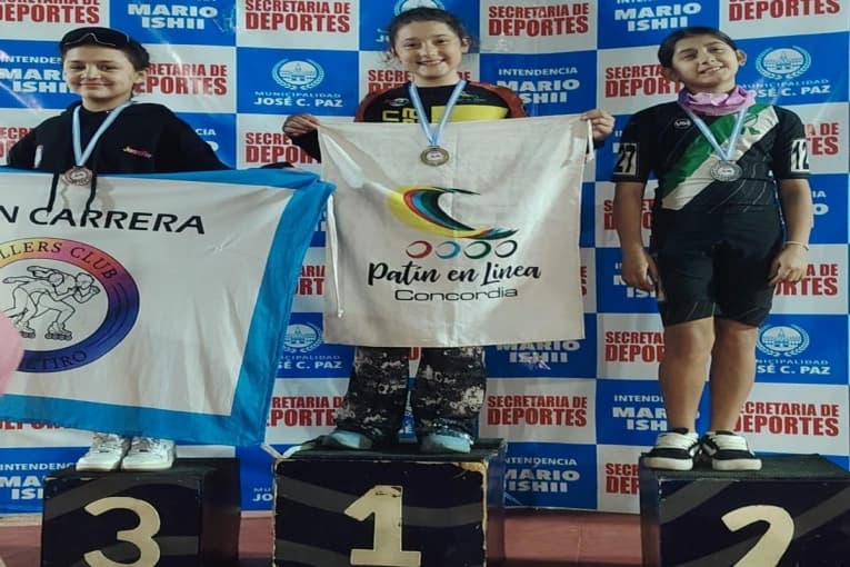 Los patinadores concordienses se destacaron en José C. Paz - imagen de origen