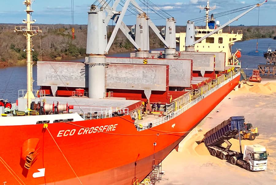 Concretan la primera exportación de soja no modificada genéticamente desde Puerto de Concepción del Uruguay - imagen de origen