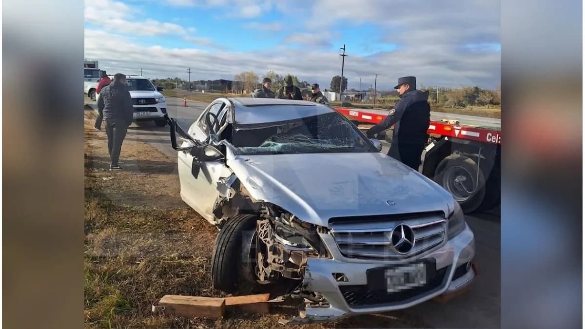 Choque múltiple en la Autovía 14: un conductor fue hospitalizado - imagen de origen