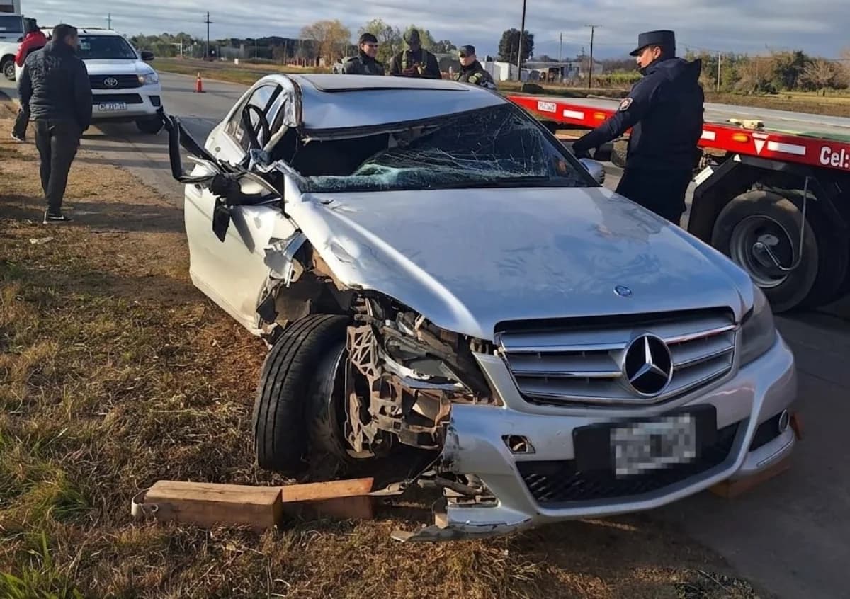 Un herido tras una colisión múltiple en la Autovía Artigas - imagen de origen